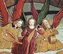Angeles músicos. Obra de Pedro de Berruguete - 1480