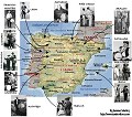 Mapa de la Flauta y el tamboril en España y Portugal